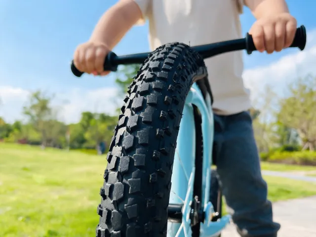Balance bike close-up